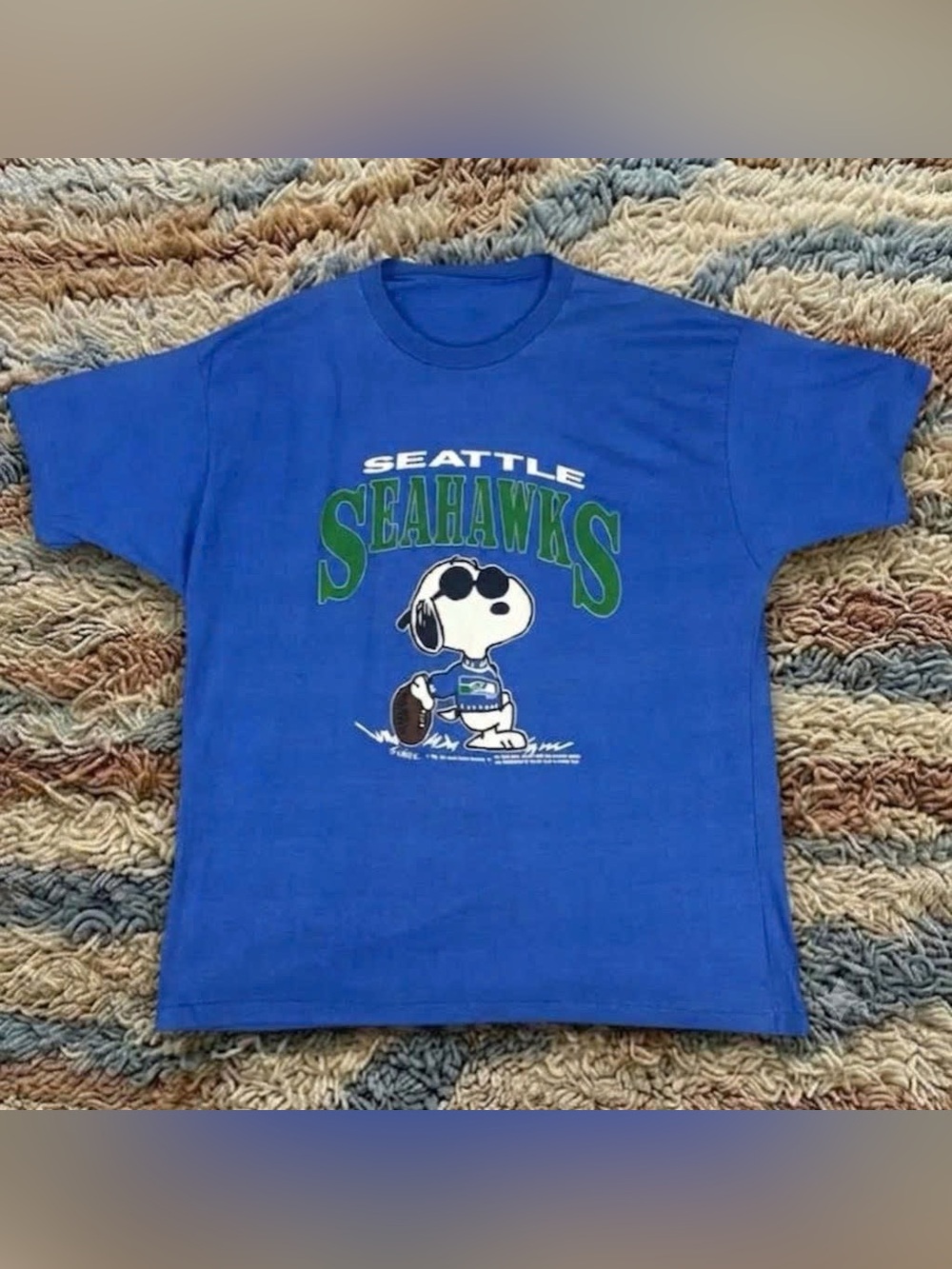 Vintage Settle Football Seahawks Graphic T Shirt